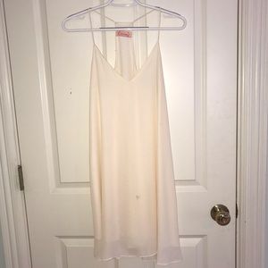 Cream shift dress